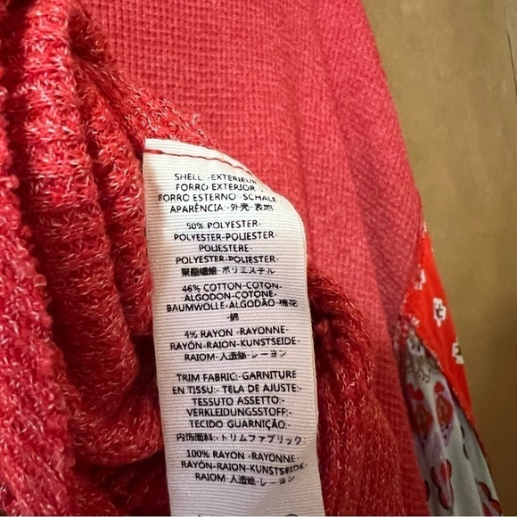 Free People | Blossom Thermal Oversized Popover Top Balloon Sleeves Red Size XS - Picture 13 of 13